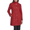 Calvin Klein Faux Wool Coat - Long Button Front Dress Coat With Stand Collar Cappotto da pisello Donna (Pacco da 1)