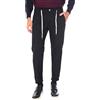 Ciabalù Pantalone Uomo Invernale con Elastico in Vita e Laccio PAntalaccio in Caldo Cotone alla Capri con Risvoltino Tessuto Spigato