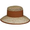 Seeberger Talea Beach Cappello Paglia Donna - di Estivo Cappelli da Sole con Nastro in Grosgrain, pistagna Primavera/Estate Estate - Taglia Unica Marrone