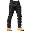 Generic Pantaloni cargo tattici da uomo mimetici - Pantaloni impermeabili in stile militare da combattimento, durevoli, per attività all'aperto, escursionismo, lavoro, per tutte le stagioni