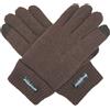 BRUCERIVER Uomo Maglia di lana Guanti puri con Rivestimento Taglia S/M (Brown Touchscreen)