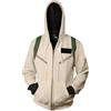 Seaehey Ghost Cosplay Busters Felpa con cappuccio Cappotto Professore per la caccia ai fantasmi Costume Ghost Cosplay Giacca con cappuccio Cappotto Zip Jacket Felpa Halloween Carnival, Grigio 1, XXL