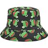 YAMEIZE Unisex Cappello da Pescatore alla Moda per - Donna Uomo Adolescenti Cappello a Pescatore Double-Side Reversibile Bucket Hat alla Vintage all'aperto Ripiegabile