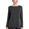 RAGNO Maglietta con Collo a Barchetta in Eco Viscosa DL81AB (IT, Numero, 50, Regular, Regular, Grigio Scuro)