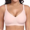 Ganado Reggiseni senza cuciture senza fili per le donne Jelly Bra | Reggiseno senza ferretto, in gel, imbottito, push-up, copertura completa, supporto per seni cadenti, senza fili