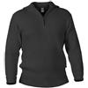 Blauer Peter - Maglione con Colletto e Zip sul Torace - in Lana Vergine - 9 Colori, Colore:Antracite-Screziato, Taglia:46