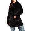 Toocool - Piumino Donna Giaccone Pelliccia Reversibile Double Face Parka J81161A [S,Nero]