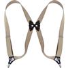 Generic Unisex 1.4 clip laterale bretelle adulto 2 clip elastico bretelle elastiche cinghie posteriori accessori moda vestiti, Beige, taglia unica