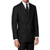 VEQUÈ Abito da Uomo Cerimonia Elegante Doppiopetto Vestito Completo Sartoriale Doppio Petto Giacca e Pantalone Formale (IT, Numero, 54, Regular, Regular, Nero)