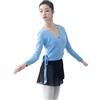 PFIOEUL Maglione da danza, cappotto in maglia, giacca invernale autunnale, abbigliamento for la pratica del balletto, yoga, ginnastica, cardigan esterno, top caldi(Light blue_170)