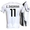 Generico Maglia Calcio E. Zhegrova 11 bianconera Stagione 2025/2026 Replica Autorizzata Taglie da Bambino e Adulto (IT, Testo, M)