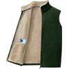 Peuignao Gilet Pile Uomo Softshell Invernale Giubbotto Giubbino Smanicato da Uomo Casual Giacca senza Maniche Gilet Felpato Tasche Uomo Pile Taglie Forti Giacchetto Smanicato Uomo Gilet Micropile Uomo Verde L