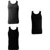Enrico Coveri ET1202COL Canottiera, Assortito (Nero, Blu, Grigio), XXL Uomo