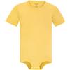 Landofgenie Body da Uomo Intero Intimo con Cotone a Maniche Corte Giallo 2XL