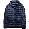 Mnjyihy Piumino Da Uomo In Piumino D'anatra Bianco Invernale Leggero Alla Moda Con Colletto Alla Coreana Navy blue 4XL