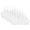 Belvian Reggiseno da allenamento per bambine, confezione da 5, primo reggiseno, 100% cotone, età 7-16 anni (bianco o pastello), bianco, 13-14 Anni