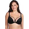 Vivisence Reggiseno Morbido Ed Elegante Coppe in Rete Ferretti di Sostegno Spalline Regolabili Senza Ferretti Laterali Perfetto per Comfort E Stile Quotidiano