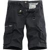 MJGkhiy Pantaloni Uomo Corti Cargo Leggero Pantaloncini Trekking con Multi-Tasca Estivi Pantaloni da Lavoro Corti Taglie Forti Bermuda Uomo con Tasche Cargo Hiking Pantaloncini Tattici