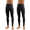 sesto senso Uomo 2 Pack Calzamaglia Lunga Intimo Uomo k2 (Nero, S)