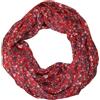 beybey® Sciarpa da donna a fiori in seta e cotone e in splendidi colori., Rosso marino, ca. 150cm x 40cm