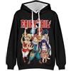 Zhongkaihua Fairy Tail - Felpa con cappuccio digitale anime Natsu Dragneel, Lucy Heartfilia, con tasca, regalo caldo per adulti, adolescenti, ragazzi, ragazze, studenti amanti