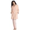 ADMAS Classic - Vestaglia a maniche lunghe, calda, con logo, da donna, 67155 CORALLO, XL