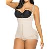 YIANNA Body Modellante Donna Pancia Piatta Contenitivo Perizoma Intimo Snellente Shapewear Bodysuit Fajas Corsetto Stringivita Dimagrante Beige M 7200