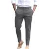 Generisch Pantaloni da golf da uomo, elasticizzati, da uomo, colore nero, maschio, ad asciugatura rapida, per il tempo libero, eleganti, in tinta unita, comodi da lavoro, per attività all'aria aperta