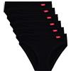 Liabel Mini Slip Cotone bielastico Art. 523, 6 Pezzi Nero 4 (M)