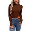 SERSARY Maglia termica da donna, a maniche lunghe, termica, a maniche lunghe, a maniche lunghe, basic a maniche lunghe, girocollo, sottile, maglione invernale, calda