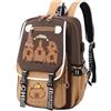 Generico Zaino Capibara Bambino, Zaino Capybara, Borsa da Scuola per Bambini Kawaii, Borsa da Scuola Casual di Grande Capacità con Motivo a Cartoni Animati, Adatto a Ragazzi e Ragazze (A)