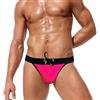 RQPYQF Costume Slip Uomo, Costume Mare Uomo Slip Piscina Costume Nuoto Slip Costume Uomo Swimming Brief Coulisse Regolabile YK90 Taglia M - XXL (Rose Rosso, M)