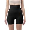 FarmaCell 602 (Nero, XL) Pantaloncino Contenitivo Modellante Vita Alta, Shorts Push Up Glutei, Pancia Piatta, Made in Italy