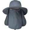 ehsbuy Cappelli da Pesca per Uomo e Donna con Copertura per Il Viso Cappello da Sole a Tesa Larga da Spiaggia Mesh Safari Caccia Giardinaggio Cappello da Secchio Packable