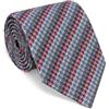 Remo Sartori - Cravatta Lunga Extra Lunga XL in Seta Bordeaux a Pois, Lunghezza da 155 cm a 165 cm, Made In Italy, Uomo (Lunghezza 155 cm)