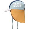 Monnëka Cappello Mare Neonato UPF50+ Proteggi Nuca da 6 a 24 Mesi | Blues & Beyond 12 à 24 Mois