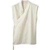 RUMAOZIA Gilet cinese da uomo, abbigliamento tradizionale cinese Hanfu gilet vintage senza maniche gilet di lino cotone cardigan uomo tang tuta kimono giacca di lino cotone cardigan, bianco, M