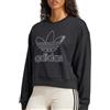 adidas Felpa nera da donna Snake, Nero , S