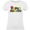 Generico T-Shirt Donna Super Mommi, Festa della Mamma, Maglietta in Cotone, Stampa Supereroe, XS-XXL, Disponibile in Nero, Bianco, Blu Navy