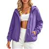 Generico Giacca Antivento Donna Estiva - Leggera E Impermeabile Da Corsa Con Cappuccio Zip Traspirante Per Fitness Jogging Yoga Outdoor Sport Tempo Libero Escursionismo Bici Viaggi Primavera Autunno