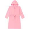 Generico Accappatoio unisex in Microfibra con Cappuccio - Ultra Morbido, Leggero e ad Asciugatura Rapida - (IT, Testo, XL, Regular, Regular, Rosa)