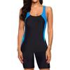 SoLu DAY8 Costume da Bagno Donna Intero con Pantaloncino Fashion Costume Intero Donna Contenitivo Curvy Taglia Forte a Fiori Monokini Donna Sportivi Spiaggia Piscina Mare