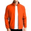 Generico Giacca Primavera Uomo Cerniera con Tasche Senza Cappuccio - Abbigliamento Uomo Primavera Giacche Sportiva Running Protettivo da Sole, Bomber Vintage Leggeri Baggy Arancio M
