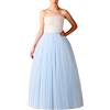 Generico Gonna tulle Lunga in Tulle da Donna Maxi Eleganti da Cerimonia