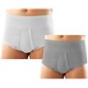 ORIONE SLIP ELASTICO CONTENITIVO aperto grigio Art.309 Taglia 4 > 86-90 cm