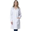 Peter's abiti da lavoro Camice da Laboratorio Donna, Cotone Bianco, Polsini Elasticizzati, Bottoni Automatici (XL)