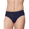 Marlene 3 Slip Intimo Uomo in Cotone Elasticizzato con Bordo ricoperto Mutande Colorate e Bianche Taglie Forti Fino a 10/XXXXXL Made in Italy (Blu, 8/XXXL)