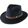 Classic Italy - Cappello Fedora Feltro Ripiegabile Idrorepellente Tesa Larga Classic Traveller II