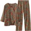 OWLONLINE Set Pigiama in Tessuto Jacquard Pigiama Kimono Giapponese Hanfu da Donna