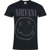 Nirvana Smile Logo 3D Druck Uomo T-Shirt Nero 100% Cotone Regular
